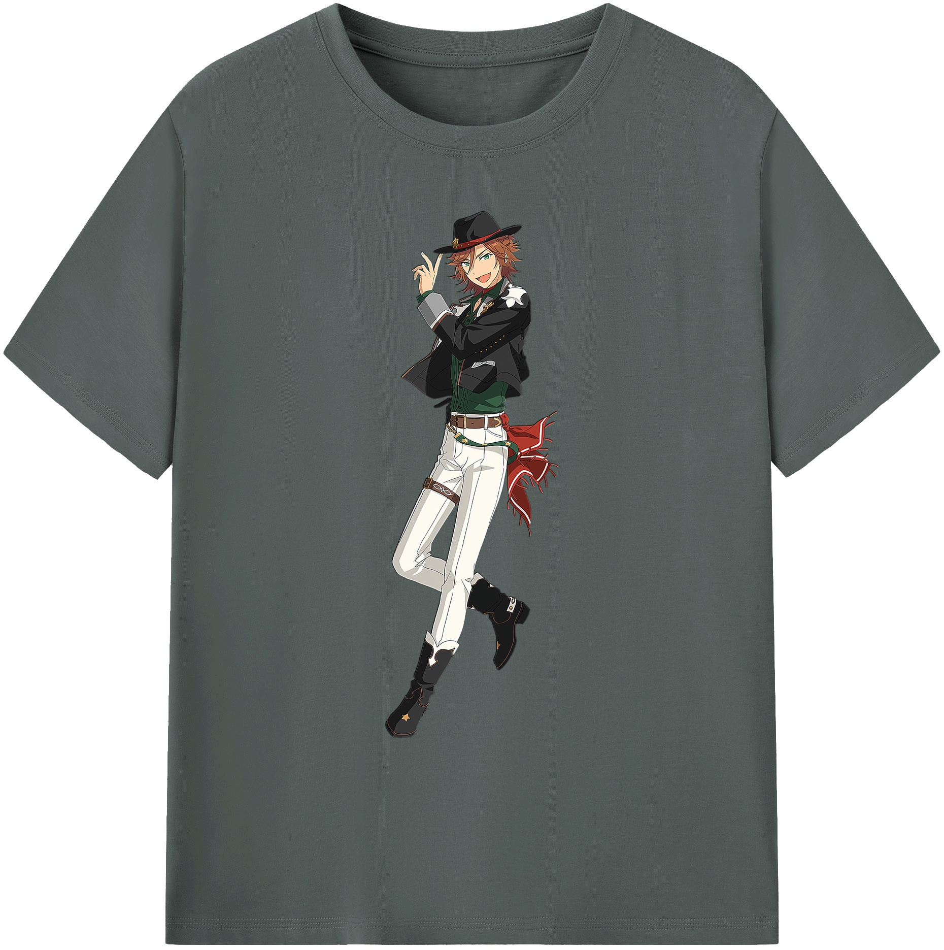 （画像用） あんさんぶるスターズ! Ensemble Stars 綿100％ メンズ半袖Tシャツ｜肌触りやわらか＆通気性